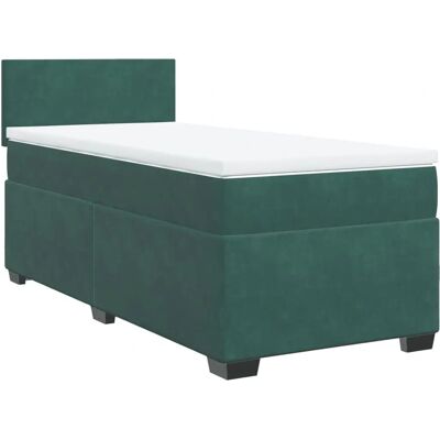 vidaXL Boxspringbett Mit Samt Dunkelgrün 80x200cm - Komfort & Eleganz vidaXL Boxspringbett Mit Samt Dunkelgrün 80x200cm - Komfort & Eleganz