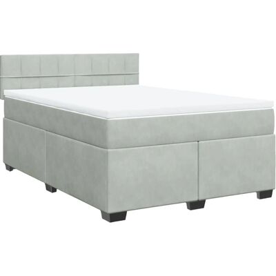 vidaXL Betten mit Matratze und Samtbezug - Bett vidaXL Betten mit Matratze und Samtbezug - Bett