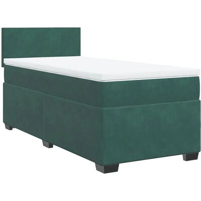 vidaXL Modell plain Dunkelgrüner Samtbettrahmen - Bett vidaXL Modell plain Dunkelgrüner Samtbettrahmen - Bett
