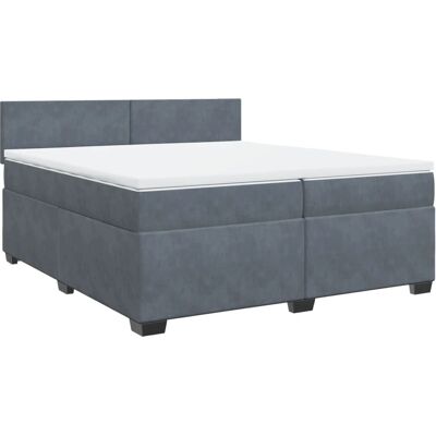 vidaXL Boxspringbett mit verstellbarem Kopfteil - Bett vidaXL Boxspringbett mit verstellbarem Kopfteil - Bett