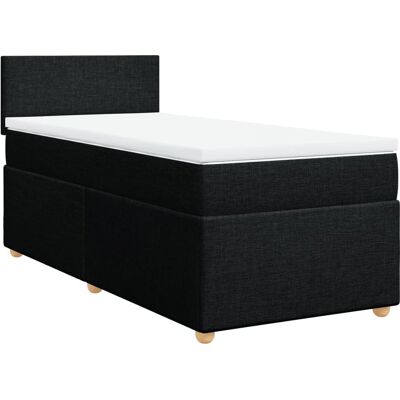 vidaXL Boxspringbett - 80x200cm - Schwarz - Bett vidaXL Boxspringbett - 80x200cm - Schwarz - Bett