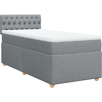 vidaXL Knopfhe Bett - Unterstützende Taschenfeder-Matratze - Bettgestell & Topper vidaXL Knopfhe Bett - Unterstützende Taschenfeder-Matratze - Bettgestell & Topper