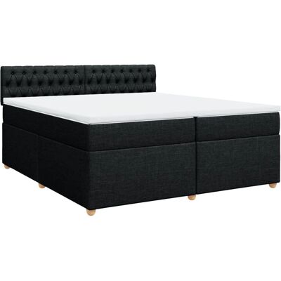 vidaXL Schwarzes Boxspringbett - Bett vidaXL Schwarzes Boxspringbett - Bett