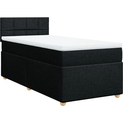vidaXL 100x200cm Schwarzes Boxspringbett - Bett vidaXL 100x200cm Schwarzes Boxspringbett - Bett