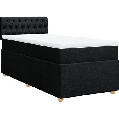 vidaXL Knopfhe Bett - Schwarz - Bett vidaXL Knopfhe Bett - Schwarz - Bett