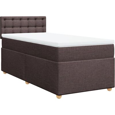vidaXL Bett - 100x200cm - Dunkelbraun - Modell: Knö - Bett vidaXL Bett - 100x200cm - Dunkelbraun - Modell: Knö - Bett