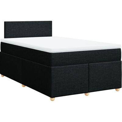 vidaXL Boxspringbett mit Matratze Schwarz 120x200 - Modell: Schlich vidaXL Boxspringbett mit Matratze Schwarz 120x200 - Modell: Schlich