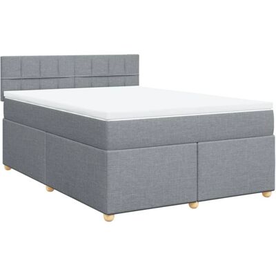 vidaXL Boxspringbett mit Matratze - Bett vidaXL Boxspringbett mit Matratze - Bett