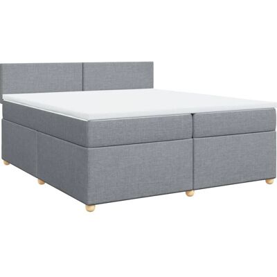vidaXL 3286780 Bett - Hellgrau - 200x200 cm - Boxspringbett vidaXL 3286780 Bett - Hellgrau - 200x200 cm - Boxspringbett