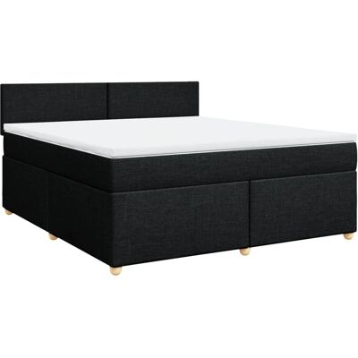 vidaXL Boxspringbett mit Matratze Schwarz 200x200 cm Modell: Schlich vidaXL Boxspringbett mit Matratze Schwarz 200x200 cm Modell: Schlich