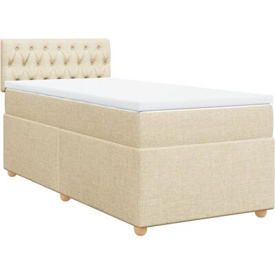 VidaXL Bett - Taschenfederkern, Creme - Bett VidaXL Bett - Taschenfederkern, Creme - Bett