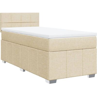 VidaXL 3286900 Bett - Cremfarbe - Maximale Entspannung und angenehmer Schlaf - Bett VidaXL 3286900 Bett - Cremfarbe - Maximale Entspannung und angenehmer Schlaf - Bett