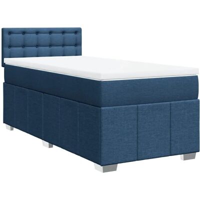 VidaXL Bett - Blau, Modell 3286971, Taschenfederkern, Höhenverstellbar VidaXL Bett - Blau, Modell 3286971, Taschenfederkern, Höhenverstellbar