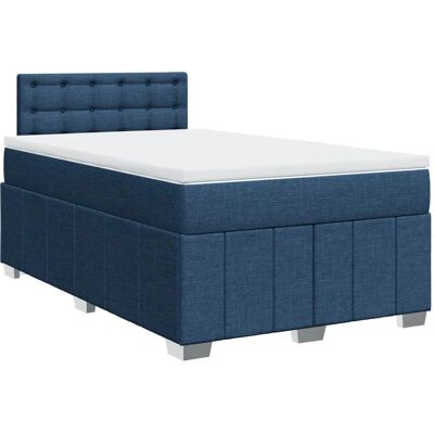 VidaXL Blaue 120x190cm Boxspringbett mit Matratze VidaXL Blaue 120x190cm Boxspringbett mit Matratze