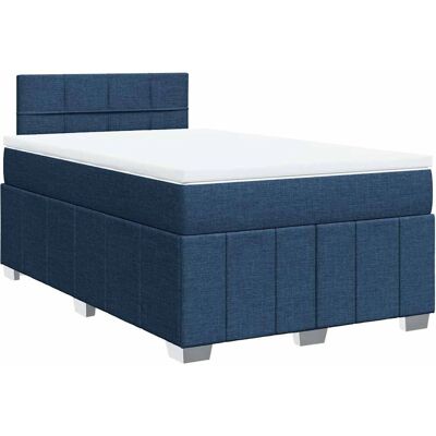 VidaXL Blau 120x200cm Boxspringbett mit Matratze VidaXL Blau 120x200cm Boxspringbett mit Matratze