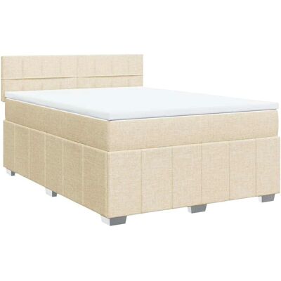VidaXL 3287068 Bett - Creme - Supportives Boxspringbett VidaXL 3287068 Bett - Creme - Supportives Boxspringbett