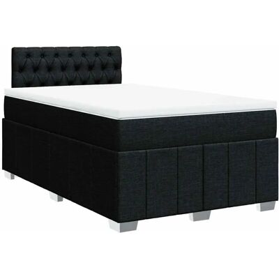 vidaXL Boxspringbett mit Matratze Schwarz 140x190 cm - Support, verstellbares Kopfteil, atmungsaktiv vidaXL Boxspringbett mit Matratze Schwarz 140x190 cm - Support, verstellbares Kopfteil, atmungsaktiv