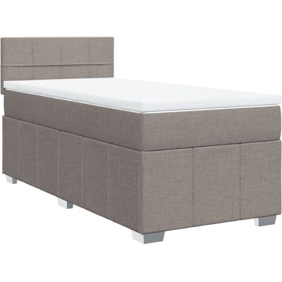 VidaXL Bett - Grau Taupe Verstellbar Unterstützung Modernes Design VidaXL Bett - Grau Taupe Verstellbar Unterstützung Modernes Design