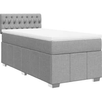 VidaXL 3287126 Bett - Hellgrau - Bett VidaXL 3287126 Bett - Hellgrau - Bett