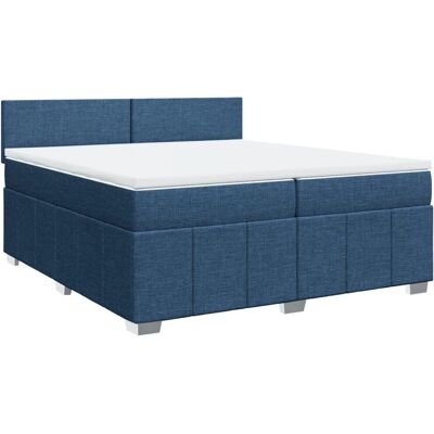 VidaXL Blaue 200x200cm Boxspringbett - Unterstützung & Komfort VidaXL Blaue 200x200cm Boxspringbett - Unterstützung & Komfort