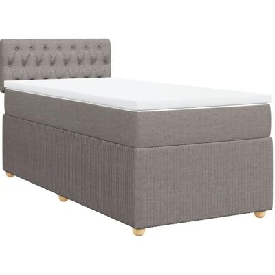 VidaXL 3287294 Bett - Grau Taupe Taschenfederkern - Bett VidaXL 3287294 Bett - Grau Taupe Taschenfederkern - Bett