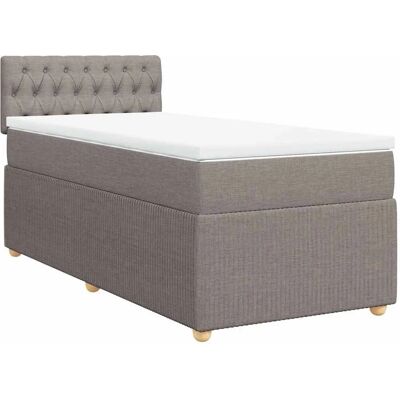 VidaXL 938032 Bett - Graues Taupe Stoffrahmen für Unterstützung VidaXL 938032 Bett - Graues Taupe Stoffrahmen für Unterstützung