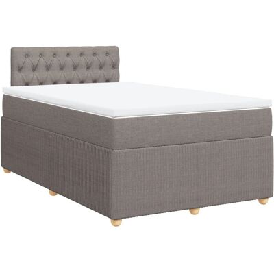 VidaXL Bett - Taupe Taschenfederkernmatratze Unterstützung - Bett VidaXL Bett - Taupe Taschenfederkernmatratze Unterstützung - Bett