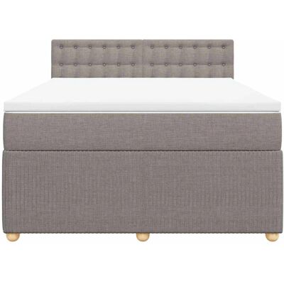 Vidaxl Graue Taupe 140x190cm Bett mit Taschenfederkernmatratze Vidaxl Graue Taupe 140x190cm Bett mit Taschenfederkernmatratze