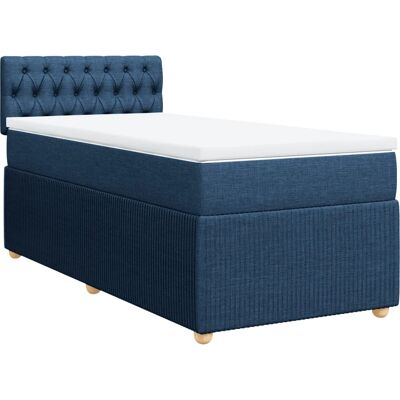 vidaXL Blaues Boxspringbett - Unterstützung & Komfort vidaXL Blaues Boxspringbett - Unterstützung & Komfort