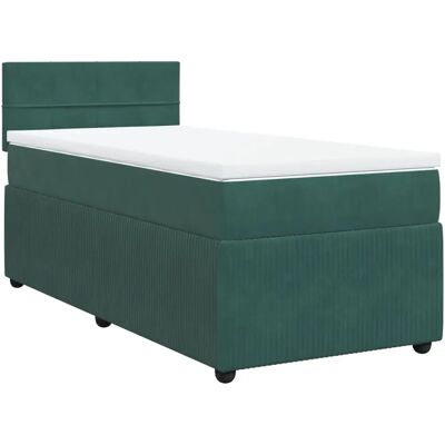 VidaXL 3287593 Bett - Dunkelgrüner Samtvel - 80x200cm - Komfortabel & Stilvoll VidaXL 3287593 Bett - Dunkelgrüner Samtvel - 80x200cm - Komfortabel & Stilvoll