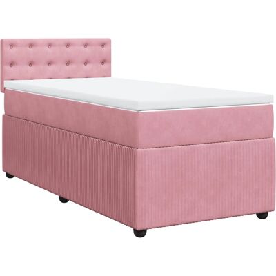 vidaXL 3287643 Bett - Rosa Samt Support vidaXL 3287643 Bett - Rosa Samt Support