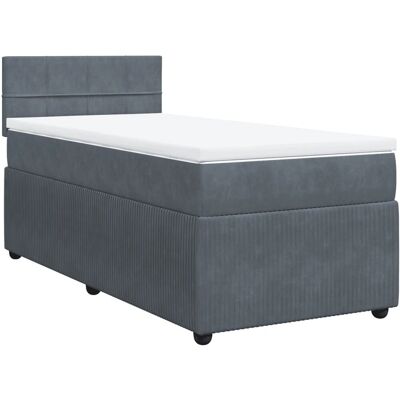 VidaXL 3287651 dunkelgrau Samtbettrahmen - Bett VidaXL 3287651 dunkelgrau Samtbettrahmen - Bett