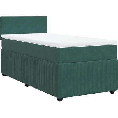 VidaXL Bett - Samt dunkelgrün 100x200 - Bett VidaXL Bett - Samt dunkelgrün 100x200 - Bett