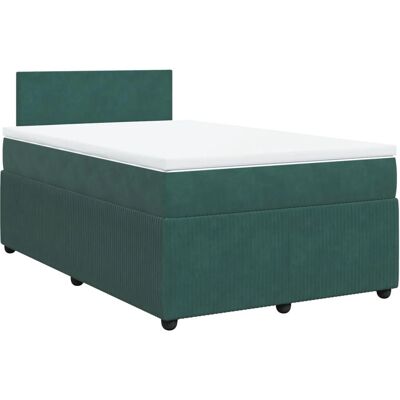 VidaXL 3287683 Bett - Dunkelgrüner Samtvelour - Unterstützender Taschenfederkern VidaXL 3287683 Bett - Dunkelgrüner Samtvelour - Unterstützender Taschenfederkern
