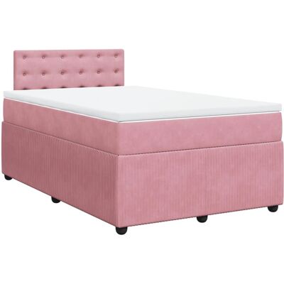 VidaXL Bett - Pink Velours 120x190cm - Bett VidaXL Bett - Pink Velours 120x190cm - Bett