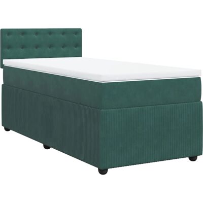vidaXL Modell 586036 Dunkelgrün Samtbettrahmen - Bett vidaXL Modell 586036 Dunkelgrün Samtbettrahmen - Bett