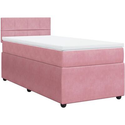 VidaXL Bett - Pink Samt Unterstützung - Bett VidaXL Bett - Pink Samt Unterstützung - Bett