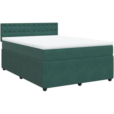 vidaXL 3287821 Bett - Dunkelgrün Samt Taschenfederkern vidaXL 3287821 Bett - Dunkelgrün Samt Taschenfederkern