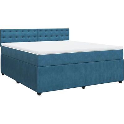 VidaXL Bett - Blau Velvet 180x200cm - Modern VidaXL Bett - Blau Velvet 180x200cm - Modern