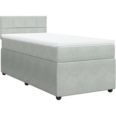 vidaXL 200x200 cm boxspring med fløjlsoverflade - Seng vidaXL 200x200 cm boxspring med fløjlsoverflade - Seng