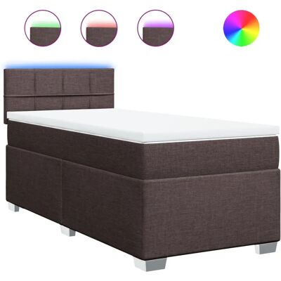 vidaXL Boxspringbett mit Memory-Schaummatratze & LED-Beleuchtung vidaXL Boxspringbett mit Memory-Schaummatratze & LED-Beleuchtung
