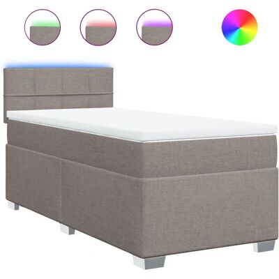 VidaXL 3288215 Bett - Taupe, 140x200 cm, Modernes Design VidaXL 3288215 Bett - Taupe, 140x200 cm, Modernes Design