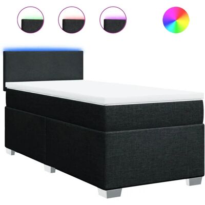 vidaXL Boxspringbett mit Matratze Schwarz 160x200 cm - Modell: Schlich vidaXL Boxspringbett mit Matratze Schwarz 160x200 cm - Modell: Schlich