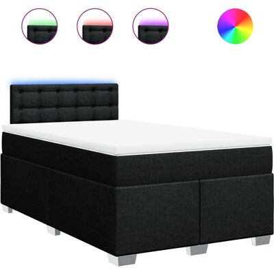 vidaXL Boxspringbett mit Matratze - Schwarz, 180x200cm vidaXL Boxspringbett mit Matratze - Schwarz, 180x200cm