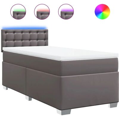 vidaXL Graues Boxspringbett - Bett vidaXL Graues Boxspringbett - Bett
