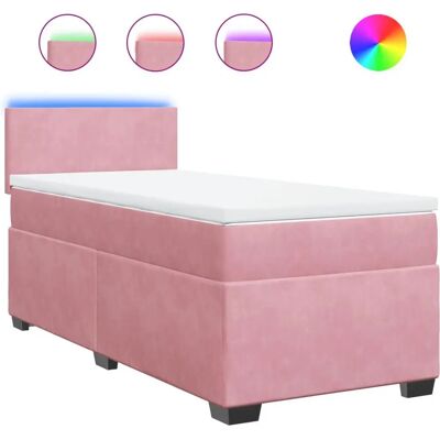 vidaXL Bett - Rosa, 80x200cm, Modell: Schlichtes D - Bett vidaXL Bett - Rosa, 80x200cm, Modell: Schlichtes D - Bett