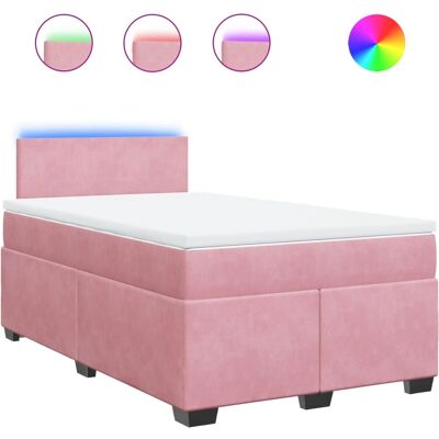 vidaXL Samt Rosa Boxspringbett - Bett vidaXL Samt Rosa Boxspringbett - Bett