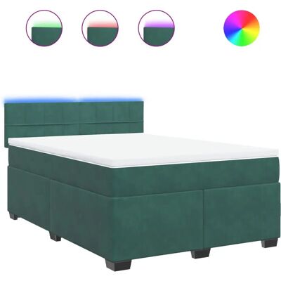 VidaXL 3288609 Bett - Samtvelours Dunkelgrün 140x190cm VidaXL 3288609 Bett - Samtvelours Dunkelgrün 140x190cm