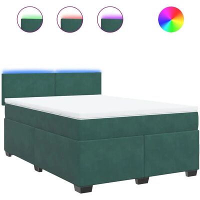VidaXL Modell - Dunkelgrünes Samtbetten - Bett VidaXL Modell - Dunkelgrünes Samtbetten - Bett