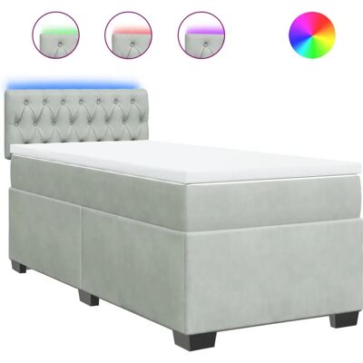 vidaXL Boxspringbett mit LED-Beleuchtung - Bett vidaXL Boxspringbett mit LED-Beleuchtung - Bett